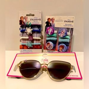 3 Pcs Girls /Justice Sunglasses & Disney Frozen II  NWT